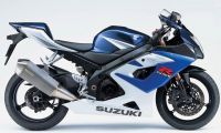 Suzuki GSX-R 1000 2005 - White/Blue Version - Decalset