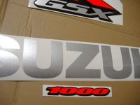 Suzuki GSX-R 1000 2006 - Red/Black Version - Decalset