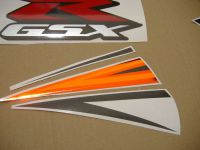 Suzuki GSX-R 1000 2007 - Orange/Schwarze Version - Dekorset