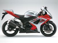 Suzuki GSX-R 1000 2007 - Silber/Rote Version - Dekorset