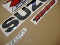 Suzuki GSX-R 1000 2008 - Black Version - Decalset