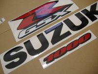 Suzuki GSX-R 1000 2008 - Black Version - Decalset
