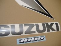 Suzuki GSX-R 1000 2008 - White Version - Decalset