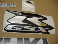 Suzuki GSX-R 1000 2009 - Burgundy/Black Version - Decalset