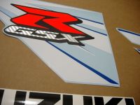 Suzuki GSX-R 1000 2014 - White/Blue/Black Version - Decalset