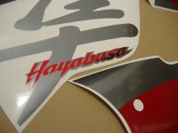 Suzuki Hayabusa 2006 - Burgunder/Schwarze Version - Dekorset