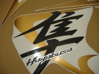 Suzuki Hayabusa 2009 - Gold/Schwarze Version - Dekorset