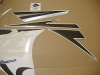 Suzuki Hayabusa 2009 - Grau/Silber Version - Dekorset