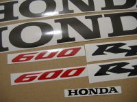 Honda CBR 600RR 2003 - Gelbe Version - Dekorset