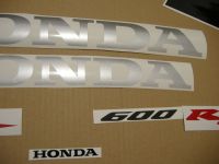 Honda CBR 600RR 2005 - Silver Version - Decalset