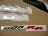 Honda CBR 600RR 2005 - Silver Version - Decalset