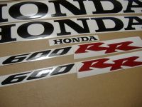 Honda CBR 600RR 2006 - Silber Version - Dekorset