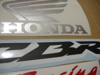 Honda CBR 600RR 2007 - Black/Silver Version - Decalset