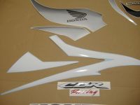 Honda CBR 600RR 2007 - White/Black/Silver Version - Decalset