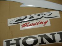 Honda CBR 600RR 2007 - Weiß/Schwarz/Silber Version - Dekorset
