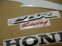 Honda CBR 600RR 2007 - White/Black/Silver Version - Decalset