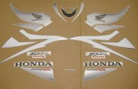 Honda CBR 600RR 2007 - White/Black/Silver Version - Decalset