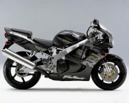 Honda CBR 900RR 1997 - Black Version - Decalset