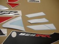 Honda CBR 929RR 2001 - Weiß/Rote Version - Dekorset