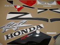 Honda CBR 954RR 2002 - Schwarz/Rote Version - Dekorset
