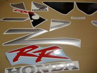 Honda CBR 954RR 2002 - Silver Version - Decalset