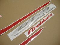 Honda CBR 1000RR 2005 - Rot/Blau/Silber EU Version - Dekorset