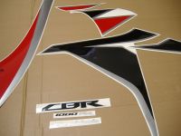 Honda CBR 1000RR 2010 - Rot/Schwarze Version - Dekorset