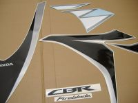 Honda CBR 1000RR 2010 - Weiß/Schwarze Version - Dekorset