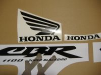 Honda CBR 1100XX 2004 - Silver Version - Decalset