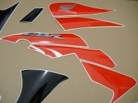 Honda CBR 125R 2009 - Schwarz/Rote Version - Dekorset