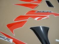 Honda CBR 125R 2009 - Schwarz/Rote Version - Dekorset