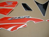 Honda CBR 125R 2009 - Schwarz/Rote Version - Dekorset