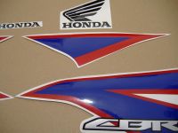 Honda CBR 125R 2012 - White/Blue Version - Decalset
