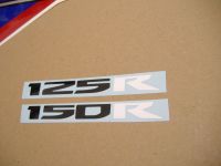 Honda CBR 125R 2012 - White/Blue Version - Decalset