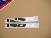 Honda CBR 150R 2012 - White/Blue Version - Decalset