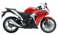 Honda CBR 250R 2011 - Rot/Silber Version - Dekorset