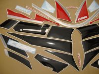 Honda CBR 600 F2 - Red/Black Version - Decalset