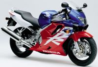 Honda CBR 600 F4 2000 - Rot/Weiß/Blaue Version - Dekorset