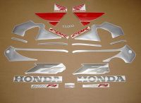 Honda CBR 600 F4 2000 - Silver/Red Version - Decalset