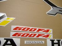 Honda CBR 600 F4i 2003 - Schwarz/Rote Version - Dekorset