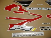 Honda CBR 600 F4i 2001 - Red Version - Decalset