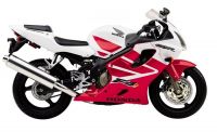 Honda CBR 600 F4i 2001 - Rot/Weiße Version - Dekorset