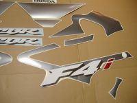 Honda CBR 600 F4i 2004 - Silber/Graue Version - Dekorset