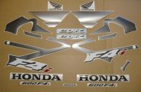 Honda CBR 600 F4i 2004 - Silver/Grey Version - Decalset