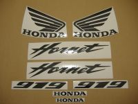 Honda CB919F Hornet 2005 - Silver Version Decalset