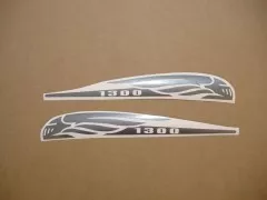 Honda VTX 1300 - Graphitgrau Tank-Dekorset