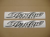 Honda Shadow Spirit - Schwarzes Tank-Dekorset