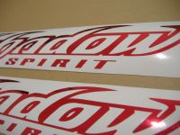 Honda Shadow Spirit - Chrome Red Tank-Decalset