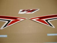 Yamaha YZF-R1 RN22 2009 - White/Red US Version - Decalset