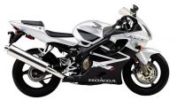 Honda CBR 600 F4i 2002 - Silver/Black Version - Decalset